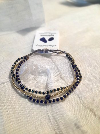 Loyal Lapis Lazuli Gold Colored Bracelet - immagine 2