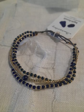 Loyal Lapis Lazuli Gold Colored Bracelet