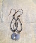 Becoming Blue Lace Silver Colored Earrings - immagine 2
