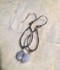 Becoming Blue Lace Silver Colored Earrings