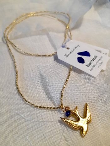 Paradise Lapis Lazuli Gold Colored Necklace - immagine 2