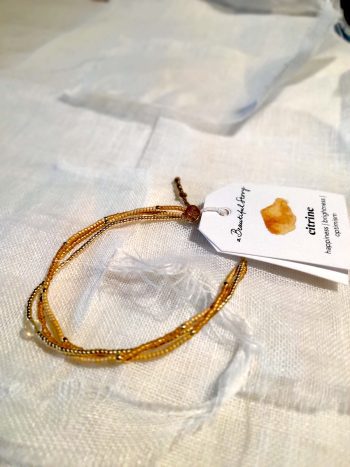 Party Citrine Gold Colored Bracelet