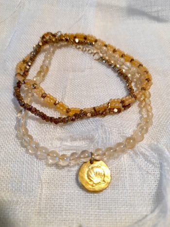 Dazzle Citrine Gold Necklace / Bracelet - immagine 2