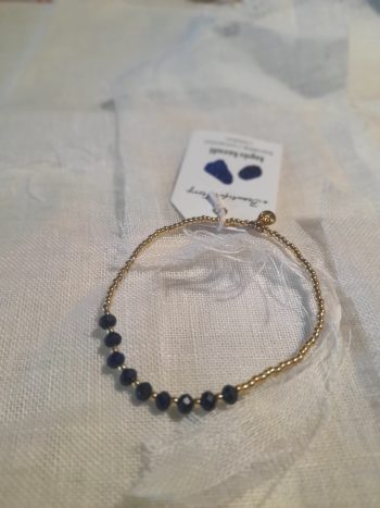 Proud Lapis Lazuli Gold Colored Bracelet