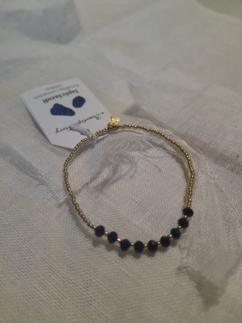 Proud Lapis Lazuli Gold Colored Bracelet - immagine 2