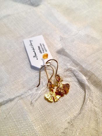 Generous Citrine Gold Plated Earrings - immagine 2