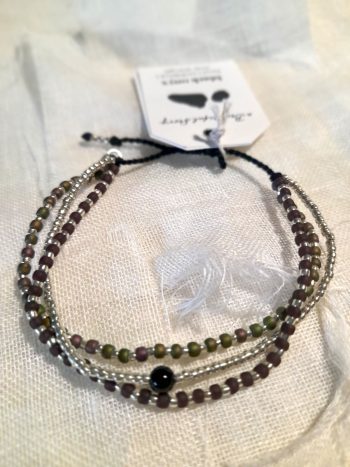 Loyal Black Onyx Silver Colored Bracelet - immagine 2