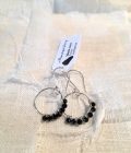 Compassion Black Onyx Silver Plated Earrings