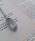 Collana con ciondolo ovale Verde - immagine 2