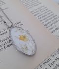 Collana con ciondolo ovale Bianco - immagine 2