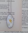 Collana con ciondolo ovale Bianco - immagine 3