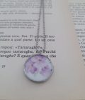 Collana con ciondolo ovale Viola - immagine 3