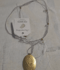 Collana moneta Feminine Rose Quartz Gold Necklace
